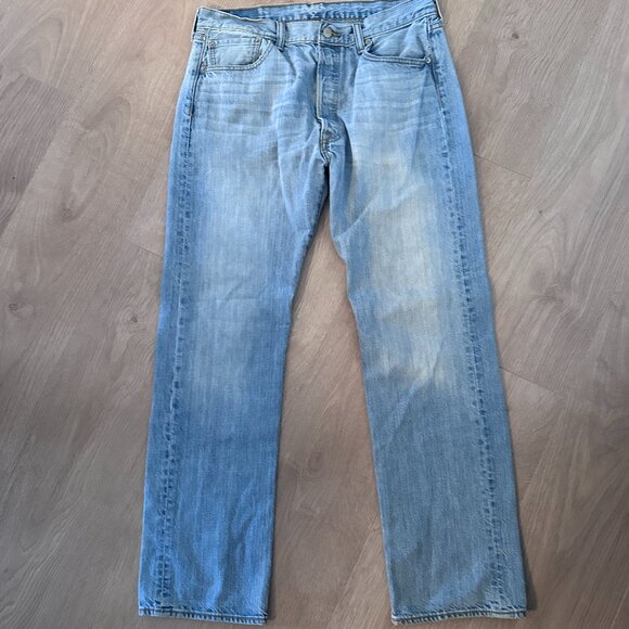 LEVI'S 501 Straight Men's 34x30  - Light Wash Faded - Picture 2 of 8